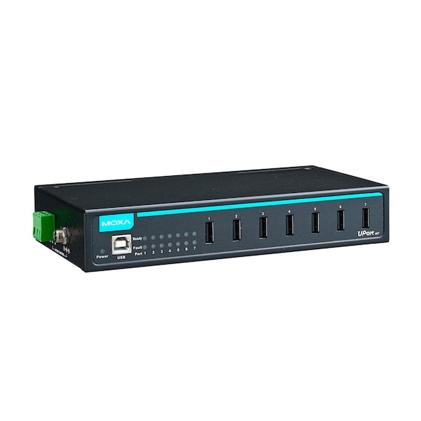 7Port Indust.-Grade Usb Hub, W/ Adapter